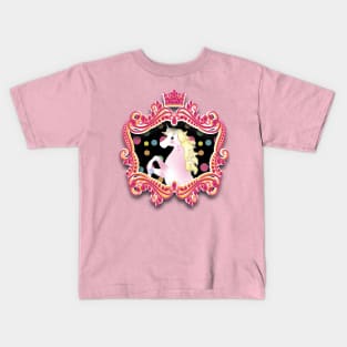 Royal Unicorn Crest Kids T-Shirt